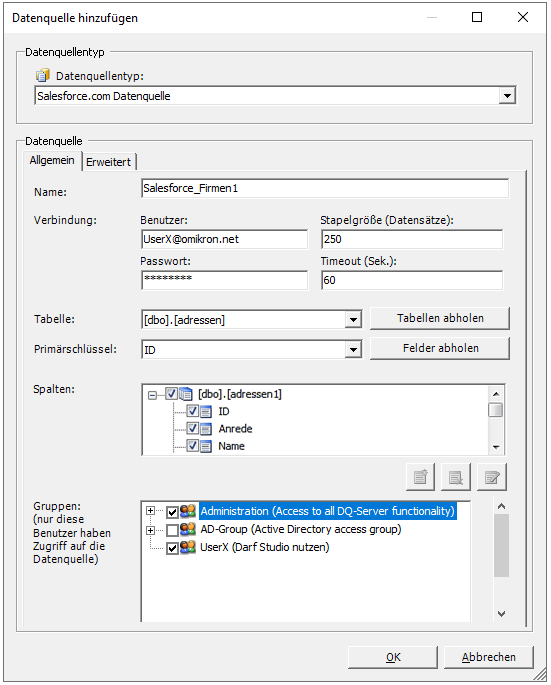 Data Quality Server > Salesforce.com Datenquelle > 3SalesforceAllg.PNG