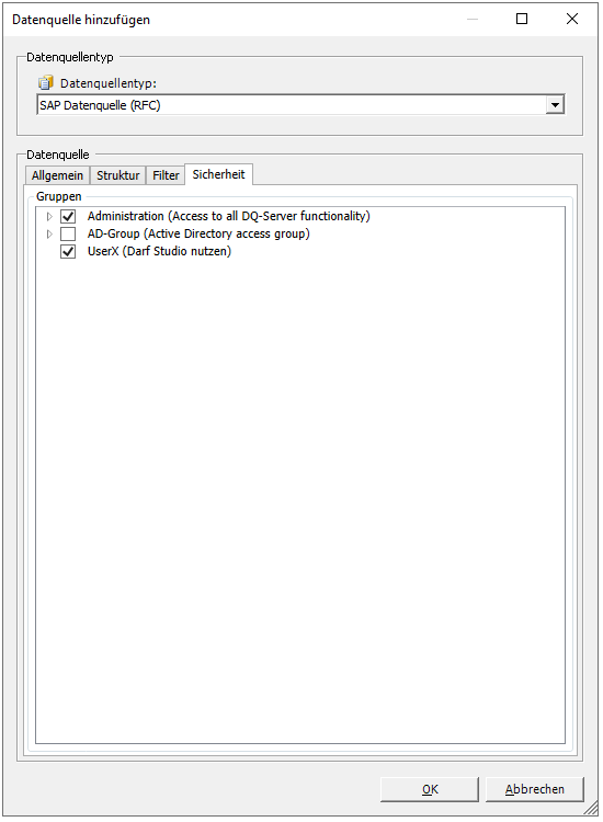 Data Quality Server > SAP RFC Datenquelle > 5SAP_Sicherheit.PNG