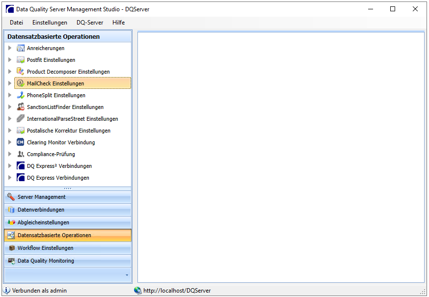 Data Quality Server > Mail Check > 1MailCheck.PNG